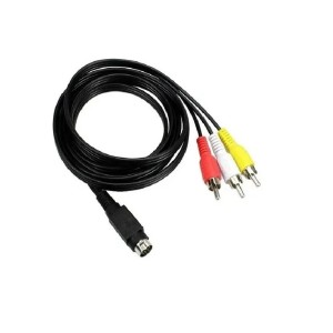 Cabo De Audio E Video 3 Rca x Mini Din 10 pinos 1,80m